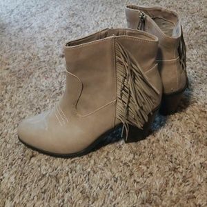 Sam & Libby Fringe Ankle Booties